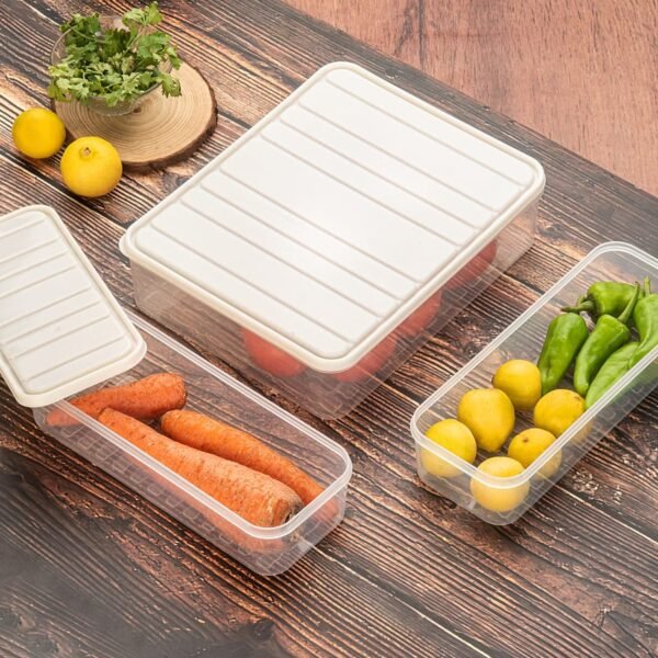 Plastic Food Storage Container for Fridge, fridge storage boxes with Lid