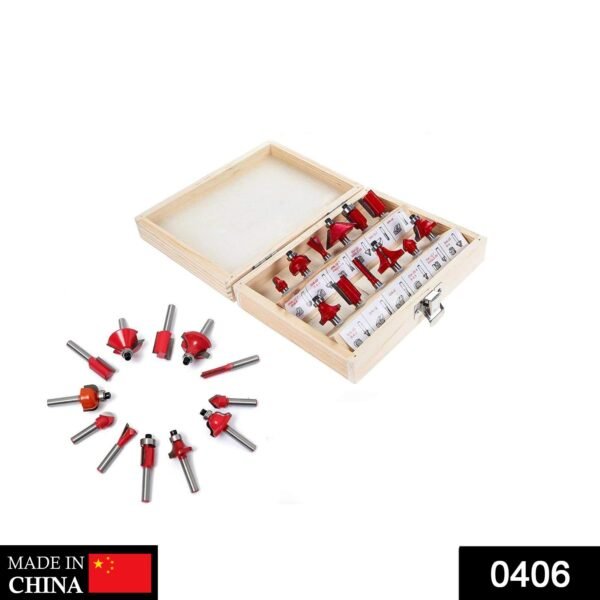 12 / 15pcs Milling Cutter Router Bit Set - Image 2