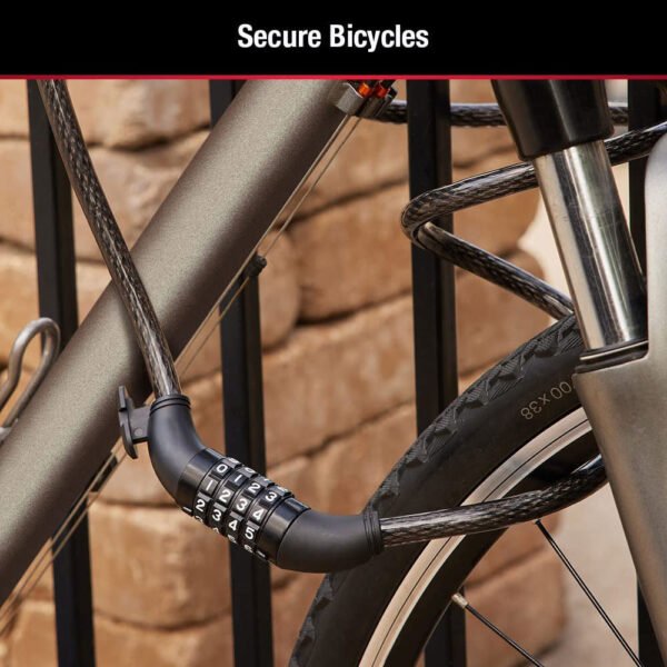 Heavy Duty Multi-Purpose Plastic combination Lock for Helmet & Multi Use - Image 4