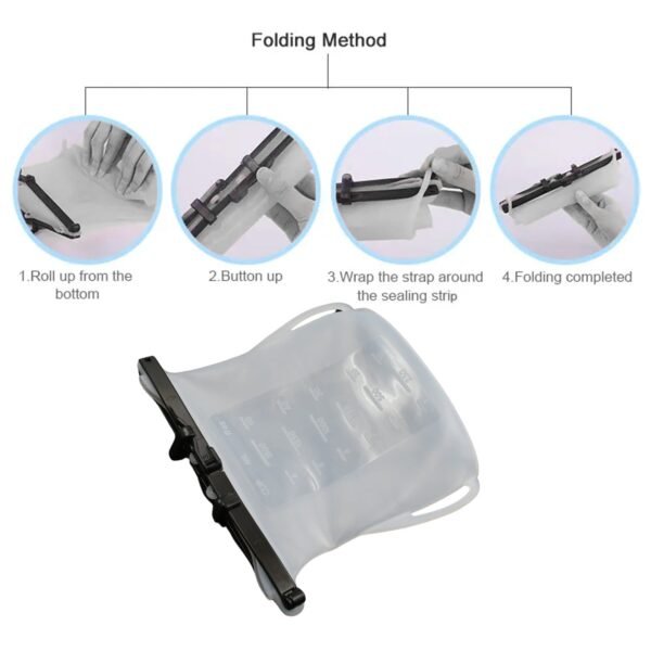 Reusable Silicone Food Storage Bag Set Leakproof Lock Reusable Flat Bottom - Image 5