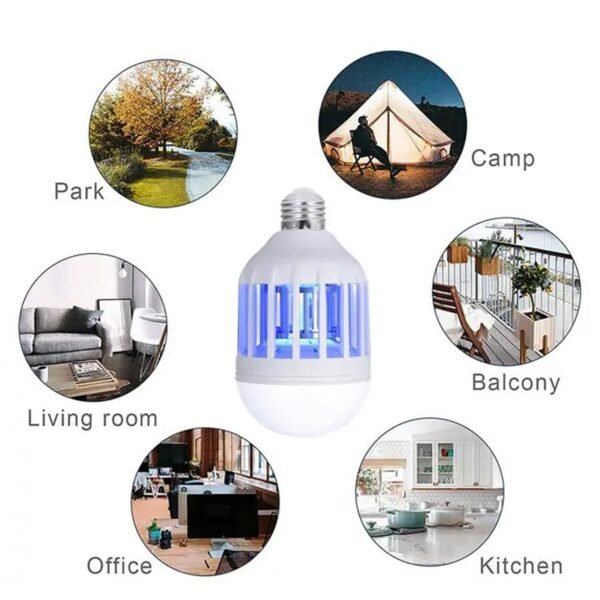 15W Mosquito Killer Lamp ? E27 LED Zapper for Flying Insects & Moths - Image 4