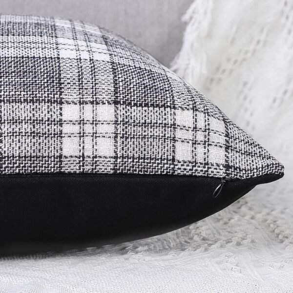 Pillow Covers Cushion Cases Soft Leather and Cotton (23  x  22 Inch / 1 Pair / - Image 3