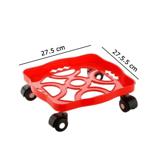 Square Plastic Gas Cylinder Trolley - Image 5