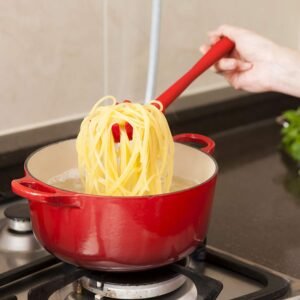 Pasta Fork Silicone Cookware Spaghetti Strainer Server Spoon no Hurt The Pot