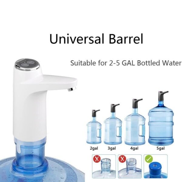 Water Dispenser, Portable Water Bottle Pump USB Charging Electric Automatic - Image 3