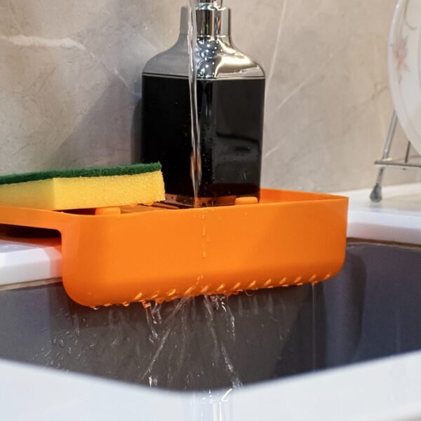 MULTI FUNCTIONAL DRAINER SHELF SINK STORAGE HOLDER Sink Colander Strainer - Image 3