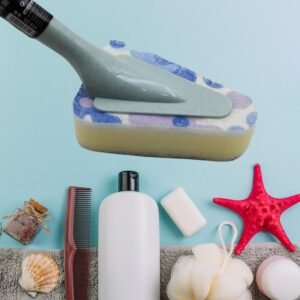 Triangular Sponge Brush ? Long Handle Multipurpose Kitchen & Bathroom Cleaning
