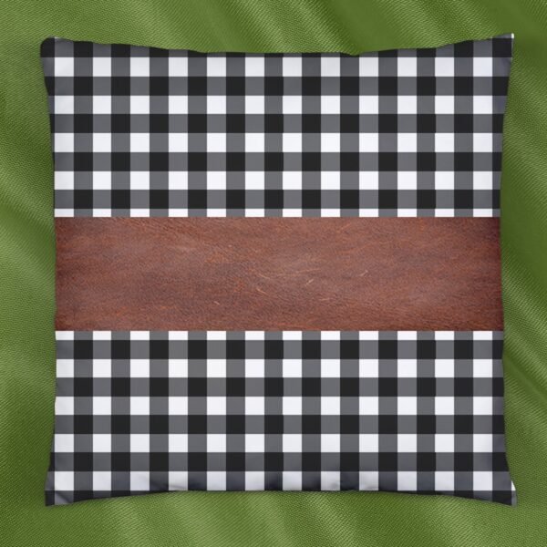 Pillow Covers, Leather & Cotton Cushion Covers (15  x  15 Inch / 1 Pair / 2 Pc) - Image 4