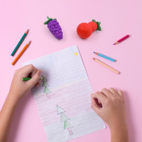 3D Mix Design Fancy & Stylish Colorful Erasers ? Cute Novelty Eraser Set for - Image 4