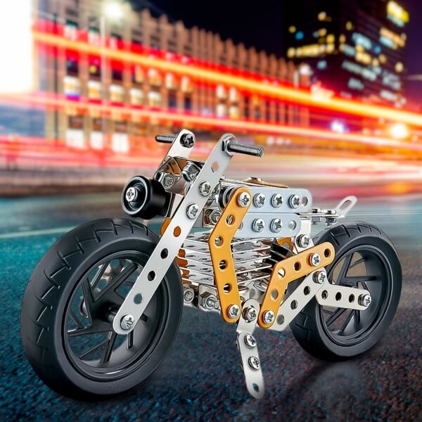 Metal DIY Bike Building Blocks for Kids (bike 162 pc of Bike Tool / 1 Set? - Image 3