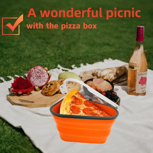 Reusable Expandable Pizza Storage Container with 5 Microwavable Trays ? - Image 3