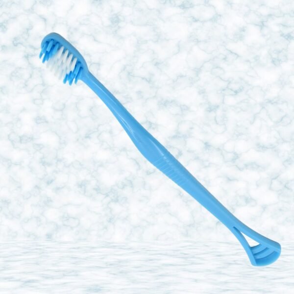2-in-1 Soft Toothbrush & Tongue Cleaner for All Ages (1 Pc, With Cover) - Image 4
