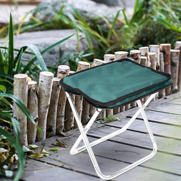 Folding Camping Stool Collapsible Camp Stool Portable Seat Travel Little Stools - Image 3
