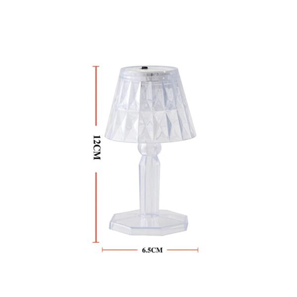 2in1 Transparent Mini Crystal Table Lamp with Reflection Light - Image 5