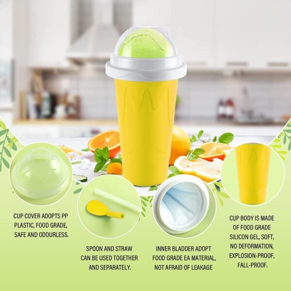 Smoothies Maker Cup, Magic Quick Frozen Smoothies Cup Cooling Cup Double Layer - Image 3