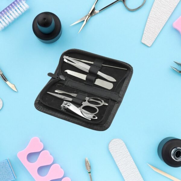 6-Piece Nail Clippers Kit with Travel Case: Professional Manicure Set, - Image 4