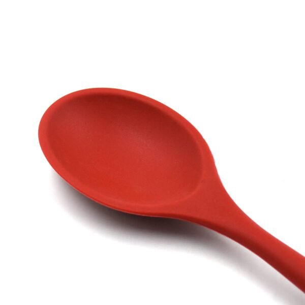 HEAT RESISTANT SILICONE BASTING SPOON NON-STICK SPOON HYGIENIC SOLID COATING - Image 5