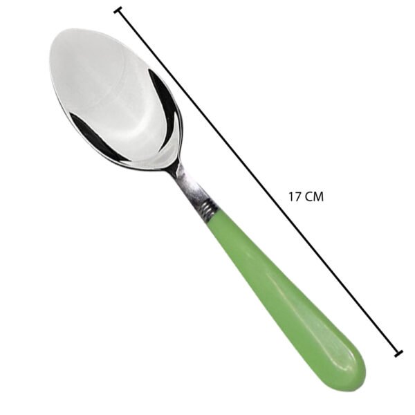 Stainless Steel Spoon with Comfortable Grip Dining Spoon Set of 6 Pcs - Image 5