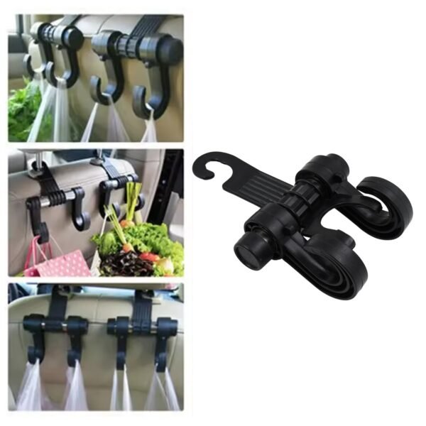Car Hooks Vehicle Back Seat Hidden Headrest Hanger (1 Pc) - Image 3