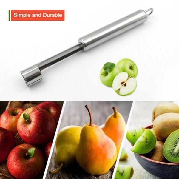 Fruit Core Stainless Steel Set, Core Remover for Apple and Pear, Kitchen Prep - Image 3