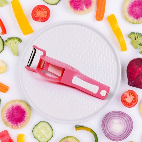 Plastic 2 in 1 Vegetable & Fruit Multi Cutter 5 Blade Vegetable Cutter with - Image 3