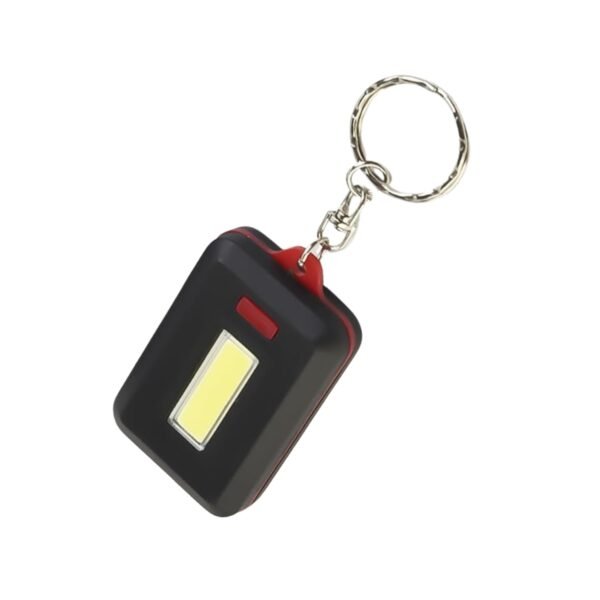 LED Keychain COB Light with Hook & Loop Sticker. 3 Light Modes (1 Pc / Battery - Image 5