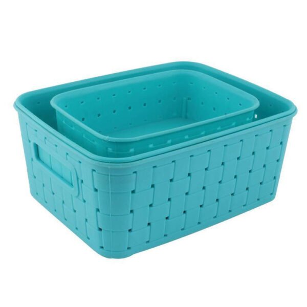 Multipurpose Smart Shelf Basket  Storage Basket (Set 3 Pc) - Image 4