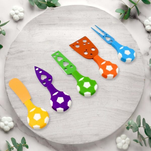 Football Soccer Cheese Knife Set (5 Pcs Set) - Image 3