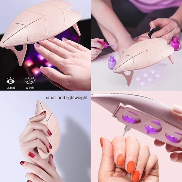 Mini Nail Lamp 6w 6 Led UV Nail Dryer with USB Cable for Gel Nail Polish Nail - Image 4