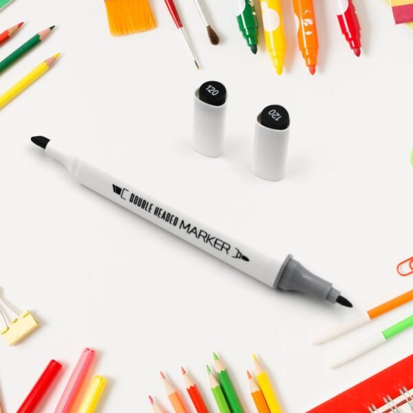 Fancy Art Markers, 24 Colors Double-ended Art Markers Alcohol Based Advanced - Image 3