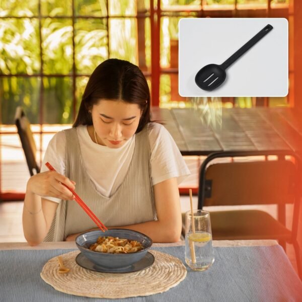 SILICON NON-STICK HEAT RESISTANT KITCHEN ITEM PREMIUM SPOON ( 1PC ) - Image 5
