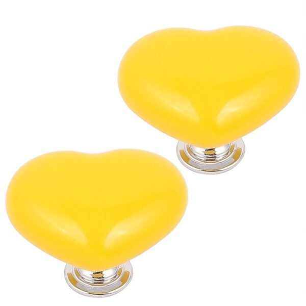 Multipurpose Cabinet Door Handle Drawer, Heart-shaped Knob Pulls Toilet Press - Image 3