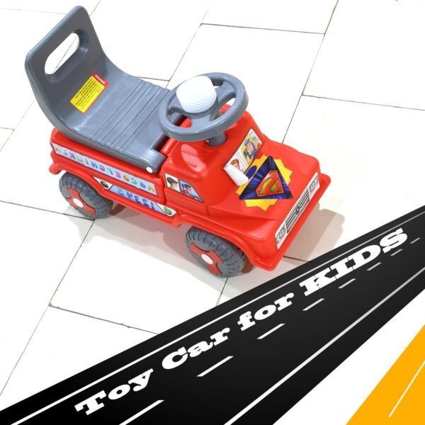 Kids Baby Ride-On Push Car with Musical Horn & Backrest ? Perfect Toy for - Image 4