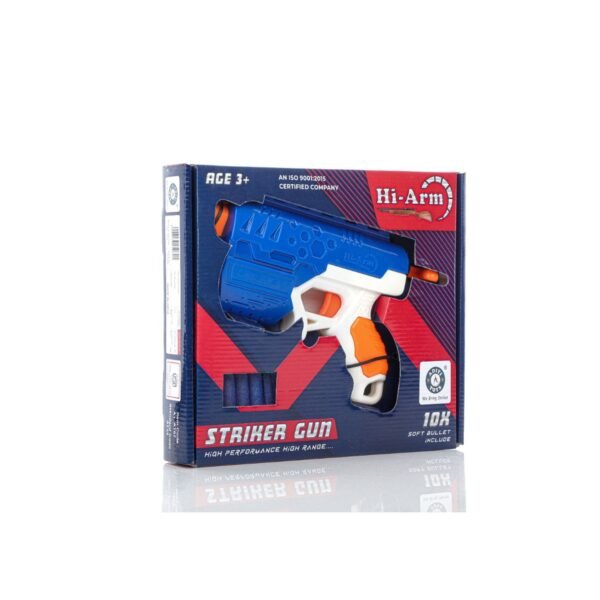 Hi-Arm Gun with 10x Foam Suction Bullets, ABS Plastic, Target Shooting - Image 4
