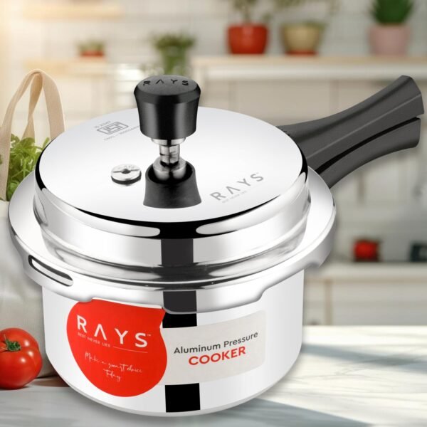 Aluminium Rays Aura Pressure Cookers With Outer Lid (3.5 Litres / 5-Year - Image 3