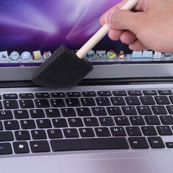 Multipurpose Sponge Brushes for Painting with Wooden Handles (5 Pcs Set) - Image 3