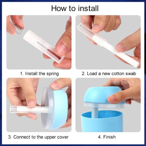 Portable Mini USB Humidifier with Light, Cool Mist & Essential Oil Diffuser - Image 3