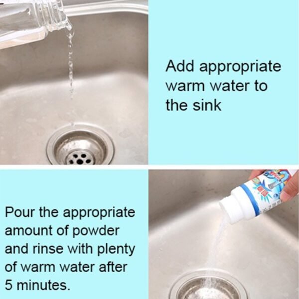 Powerful Portable Sink & Drain Cleaner ? Super Clog Remover Powder Agent - Image 4
