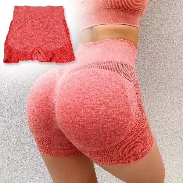 High Elastic Peach hip Lifting Yoga Shorts Women's Running Sports High Fitness - Image 3