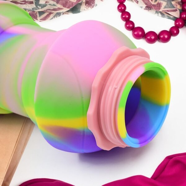 Flexible Collapsible Silicone Sports Water Bottle (260 ML / 20 CM Folding) - Image 4
