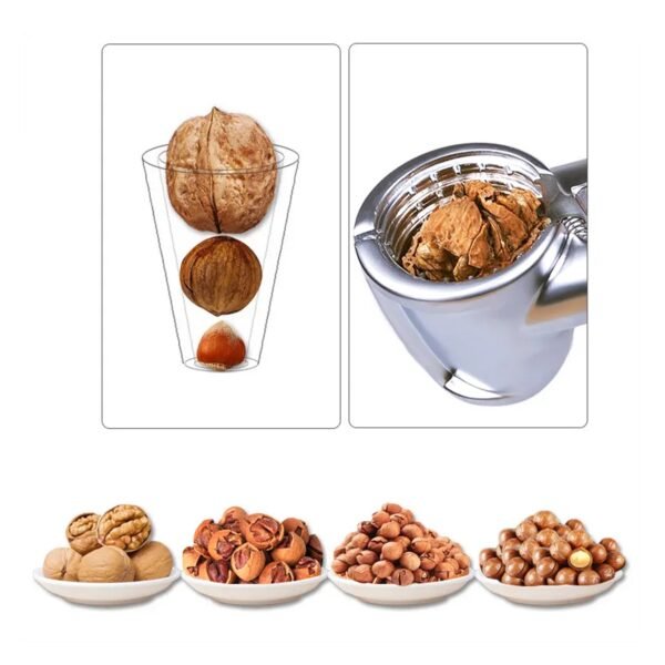 Luxury Stainless Walnut Cracker ? Portable Nut Cutter & Bottle Opener for Nuts - Image 3