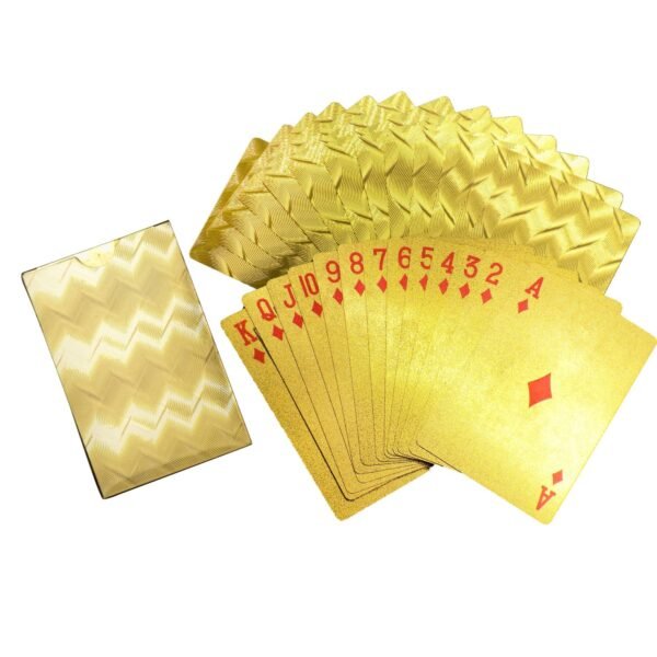 Gold Plated Poker Playing Cards (Golden) - Image 4