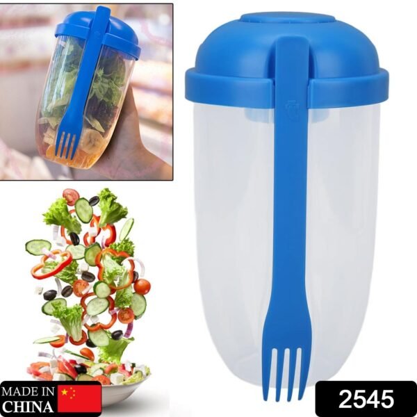 Fruit and Vegetable Salad Cups Easy Clean Salad Mixing Cup for Business People - Image 4