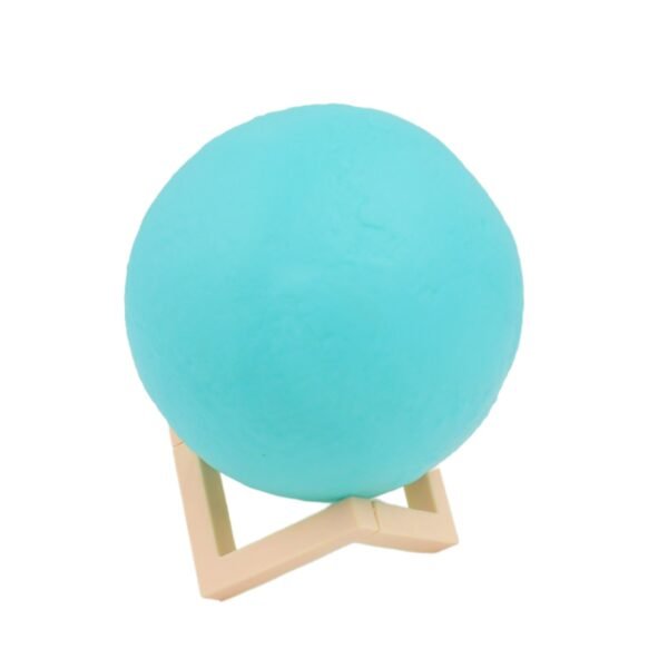 Moon Night Lamp Blue Color with Plastic Stand (15 x12 Cm / 1 Pc) - Image 5