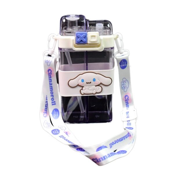 2in1 Dual Compartment Water Bottle with Straw and Adjustable Shoulder Straps (1 - Image 5