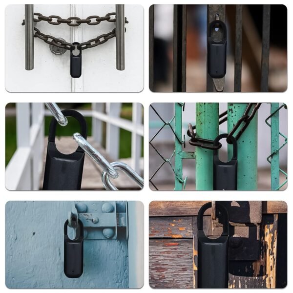 Small USB Rechargeable Smart Fingerprint Padlock for Locker - Image 4
