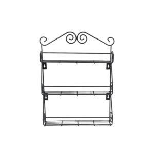 Big Wall Mounted Iron Wall Shelf with 3 Storage Racks for Kitchen, Pantry,