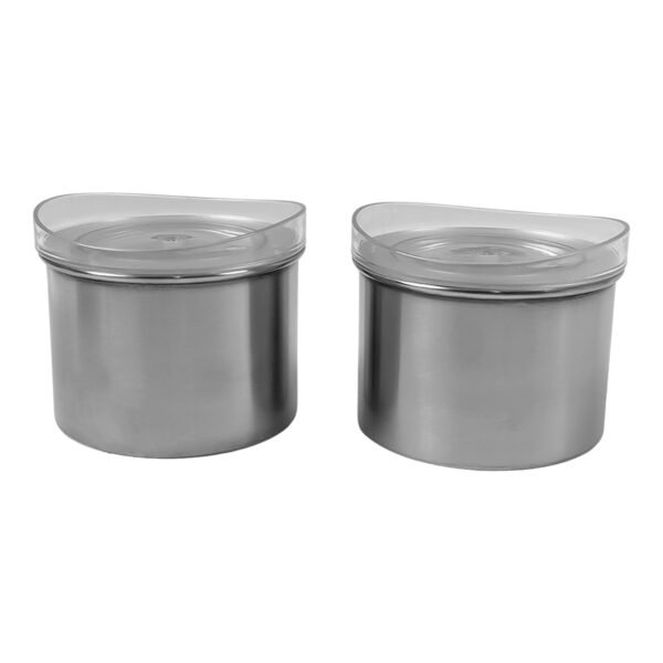 Multipurpose Stainless Steel Airtight Containers with See Through Lid (2 Pc / - Image 5