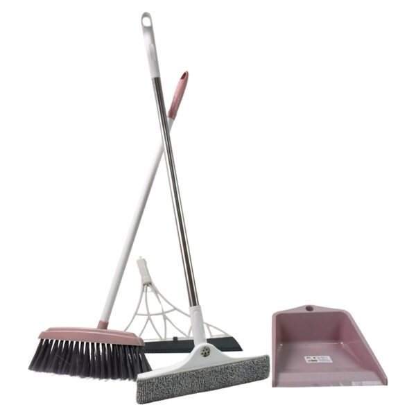 Dustpan, Kitchen Wiper, Window Cleaning Squeegee Tool & Broom Brush (4 Pcs - Image 5