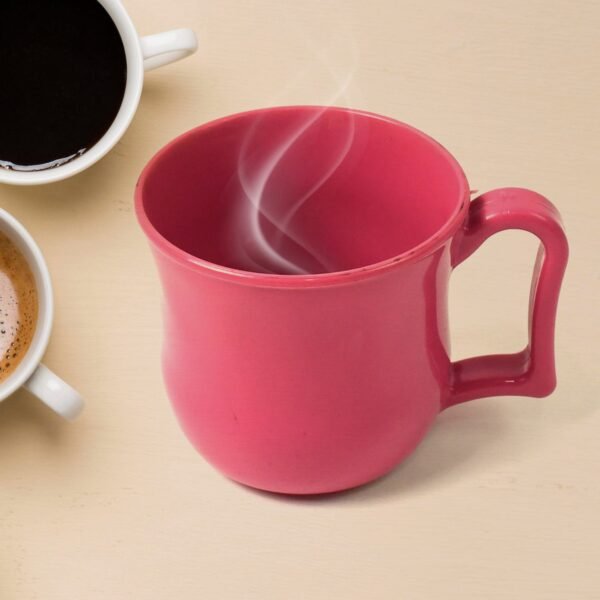 Premium Plastic Coffee / Tea Cups / Mug with Handle (1 Pc / Loose / Mix Color) - Image 3